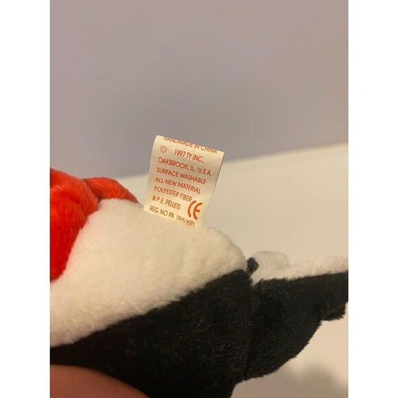 Ty 1997 The Beanie Baby Puffer the Puffin PVC Fill Stuffed Toy - Picture 5 of 8